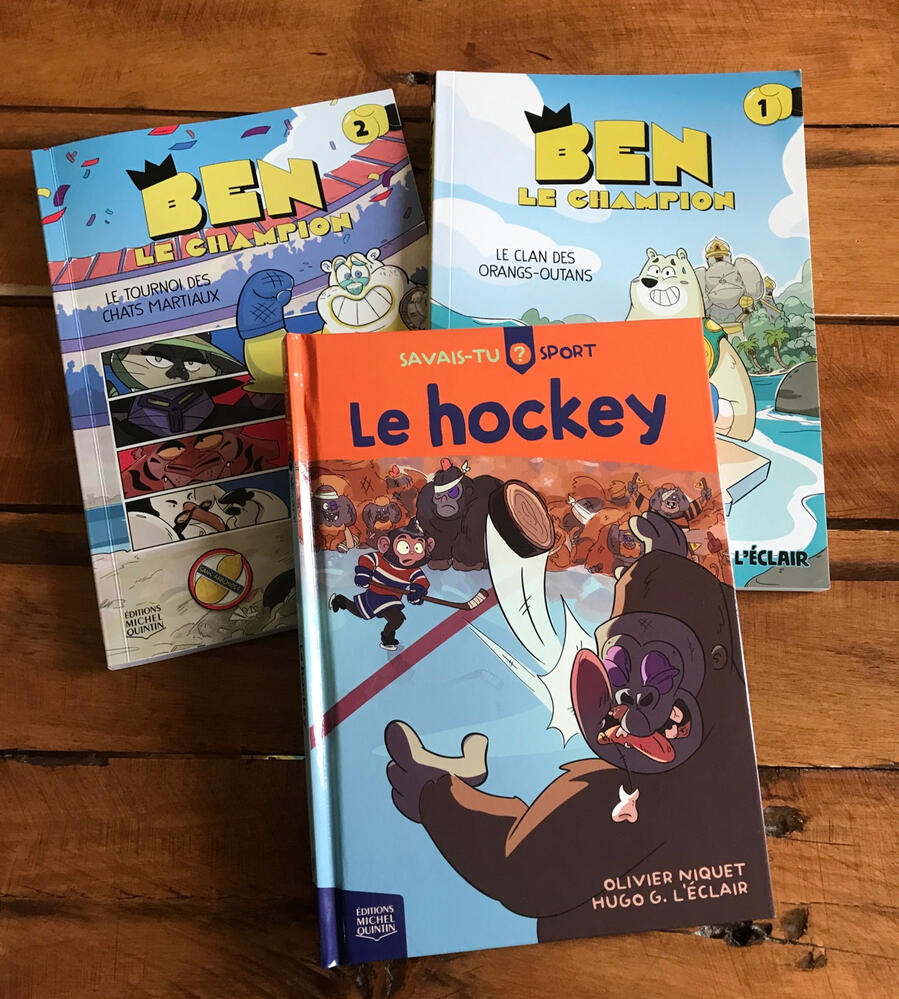 Collections de livres par l'auteur illustrateur Hugo G. l'éclair au édition Michel Quintin